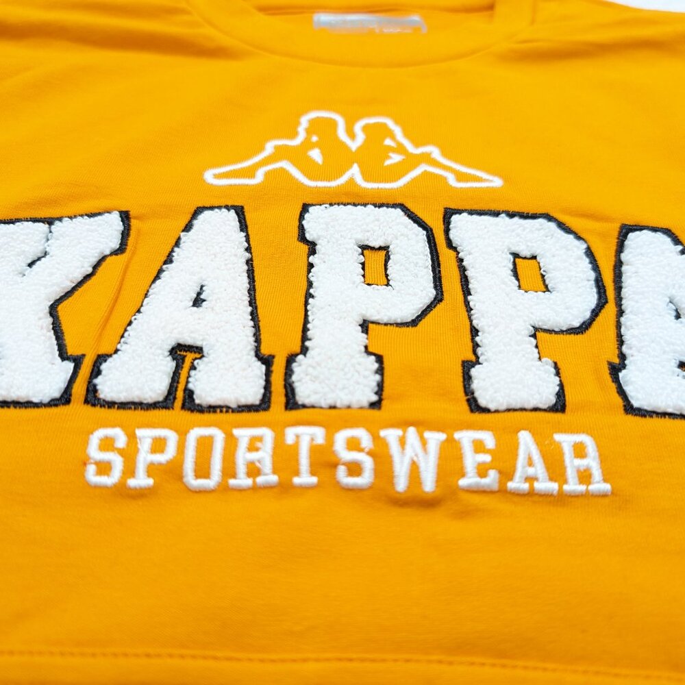 Kappa Unisex Crew Neck Orange with Black Pullover Loopknit 8Yrs Sweatshirt NWOT - Picture 2 of 8